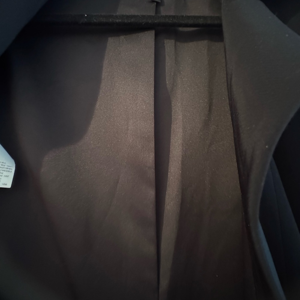 Emporio Armani black Jacket coat asymetrical black like new - Picture 6 of 8